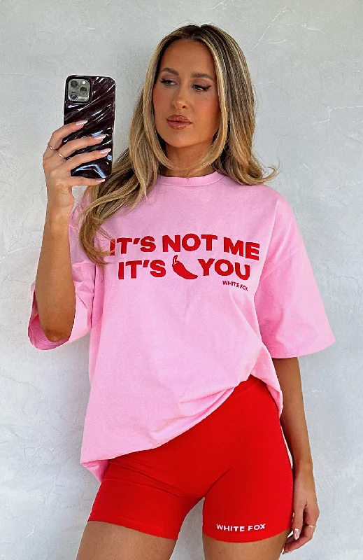 Casual Chic Clothing For Women It's Not Me It's You Oversized Tee Pink