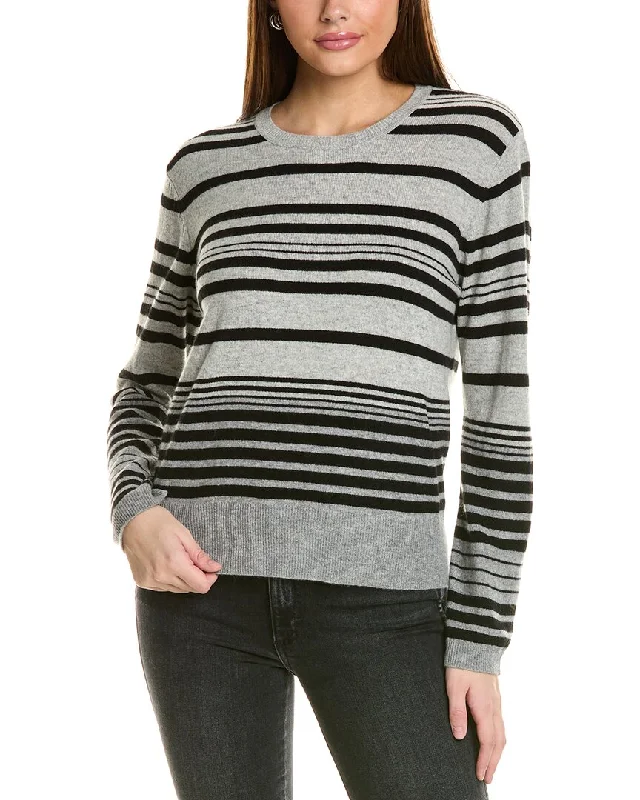 Affordable Fashion Clothing For Women Collaboration Dahlia Stripe Cashmere Sweater