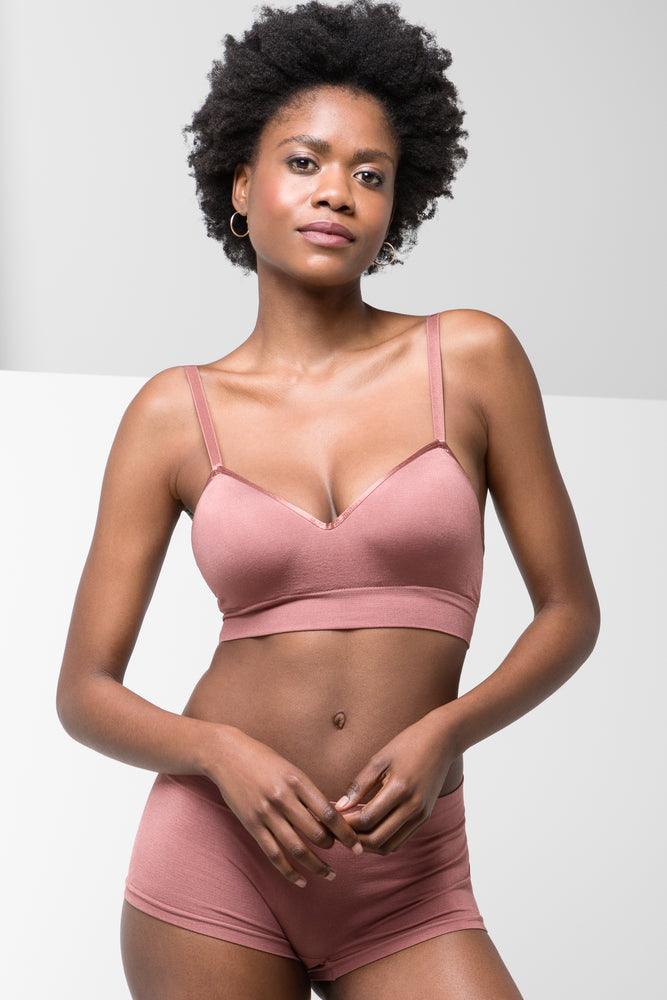 Women's Athletic Garments Seam-Free Bralette Pink