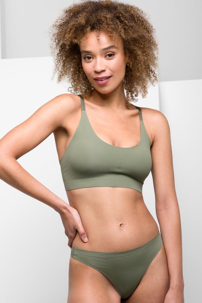 Casual Clothing For Women Bonded Bralette Green