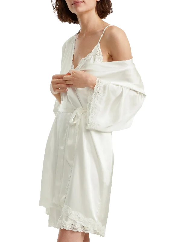 Chic Clothing For Women Papinelle Women's Camille Silk Short Robe