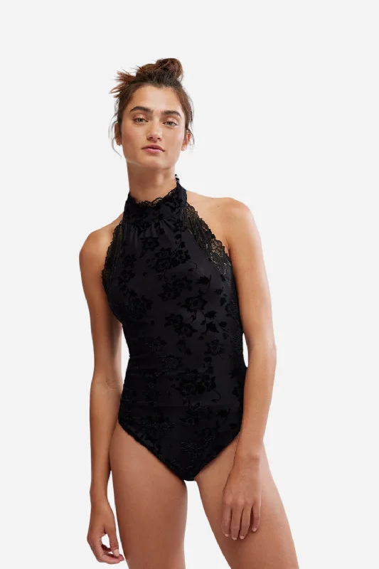 Women's Vacation Garments Free People Late Night Bodysuit in Black