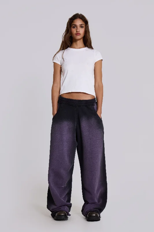 Women's Clothing Sets Deep Purple Fade Baggy Monster Joggers