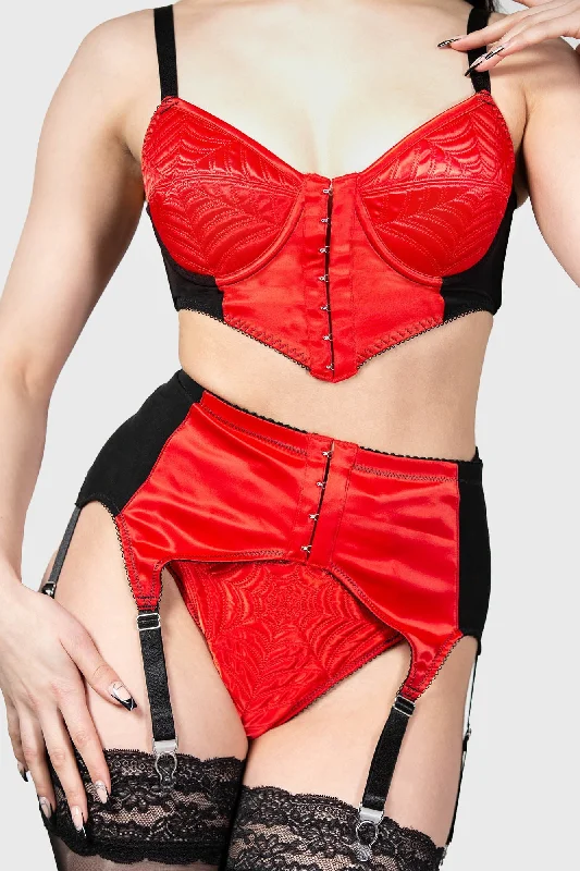 Women's Cozy Winter Attire Scarlet Webutant Bullet Bra