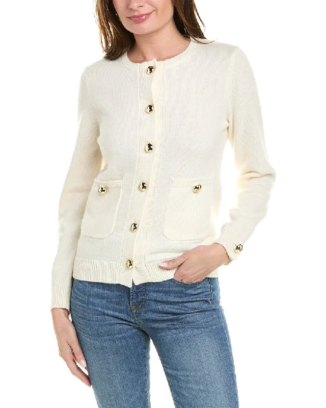 Women's Relaxed Outfit Sail to Sable Classic Pocket Wool-Blend Cardigan