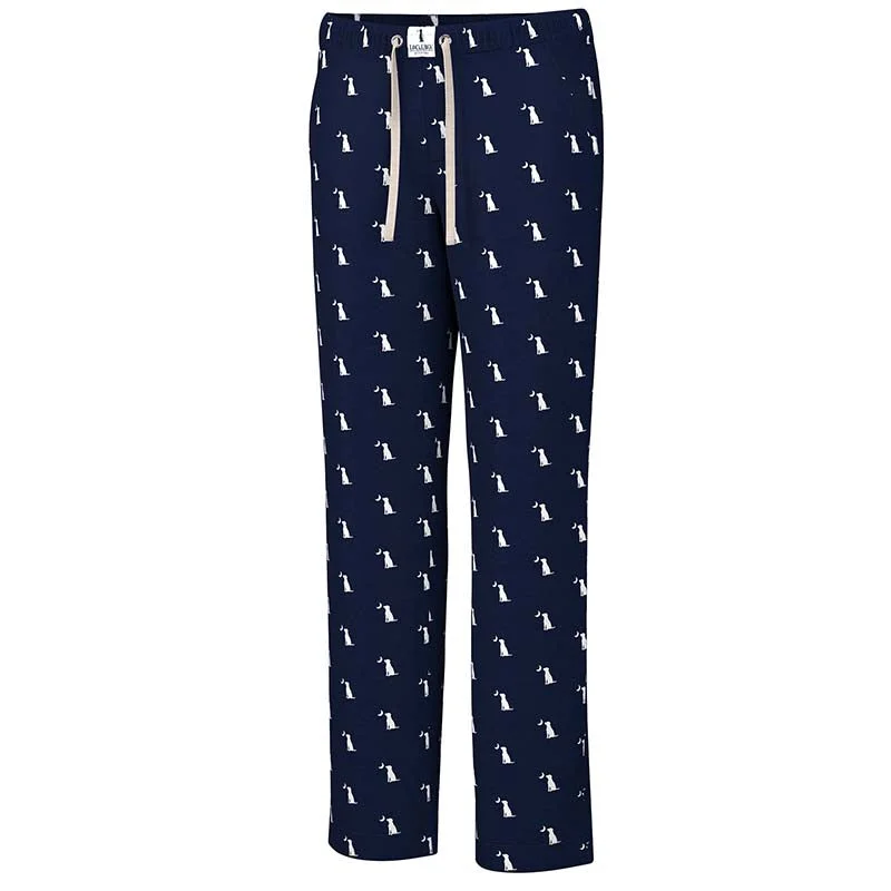 Women's Stylish Professional Garments Men's Dog and Moon Pajama Pants