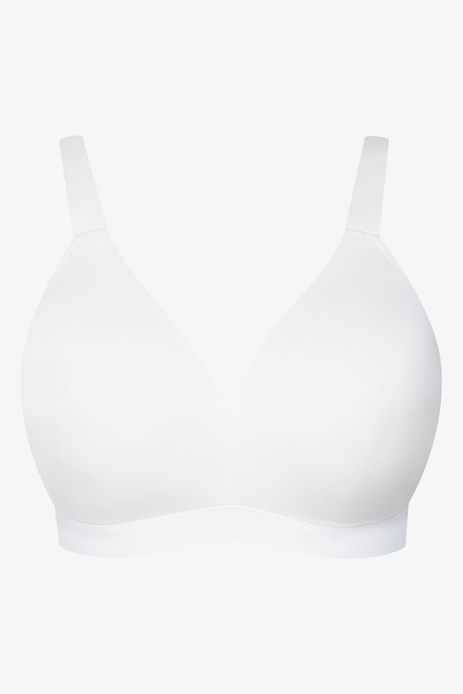 Women's Vintage Attire Padded Wire Free Bra White