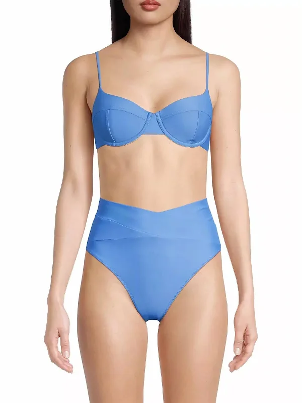 Comfortable Women's Attire Mona Underwire Bikini Top In Serene Blue