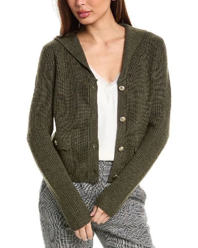 Charming Women's Outfit For Special Occasions Bruno Magli Sailor Collar Wool Jacket