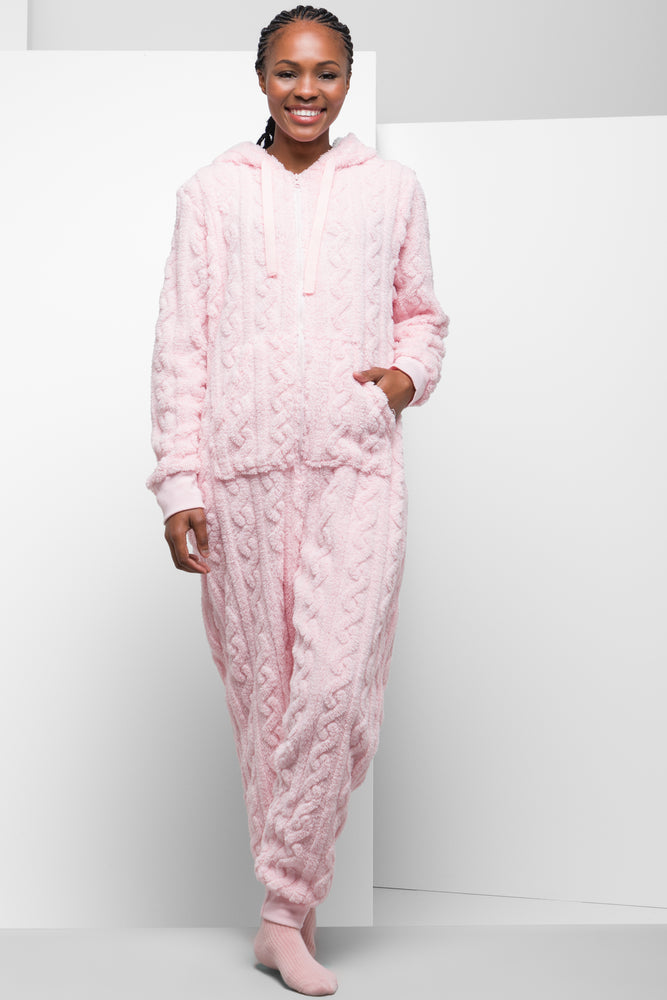 Chic Women's Attire Onesie Pink