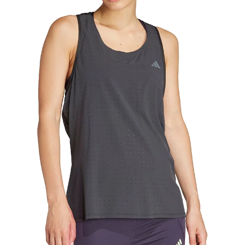 Women's Evening Garments adidas Adizero Womens Running Vest Tank Top - Black