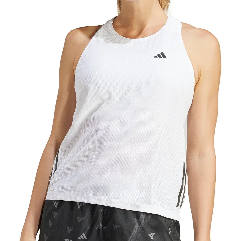 Women's Travel Attire adidas Own The Run Womens Running Vest Tank Top - White