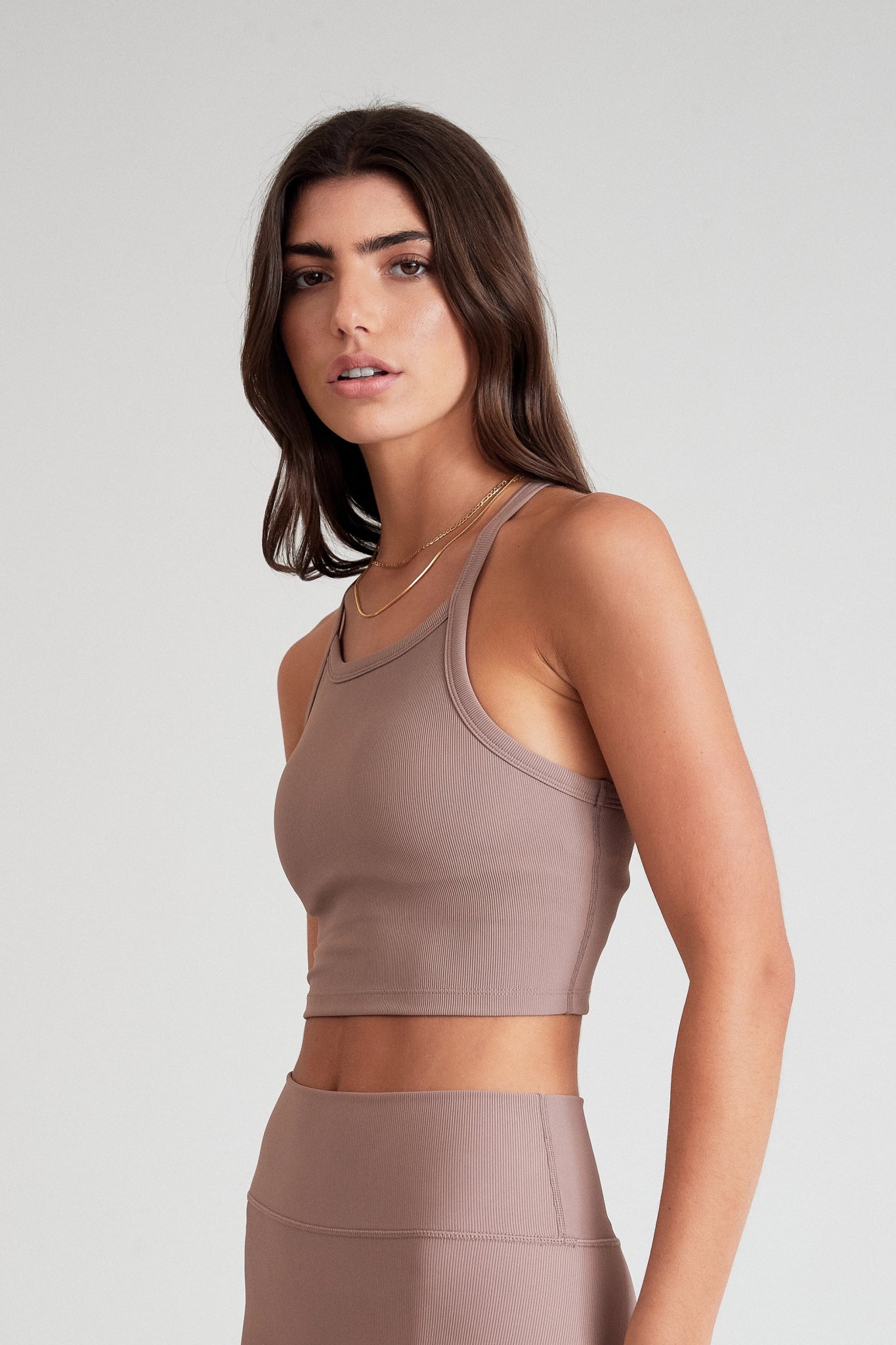 Women's Clothing Sets EcoRib Strap Racer Crop