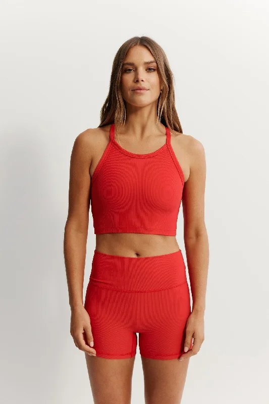 Women's Apparel EcoRib Strap Racer Crop