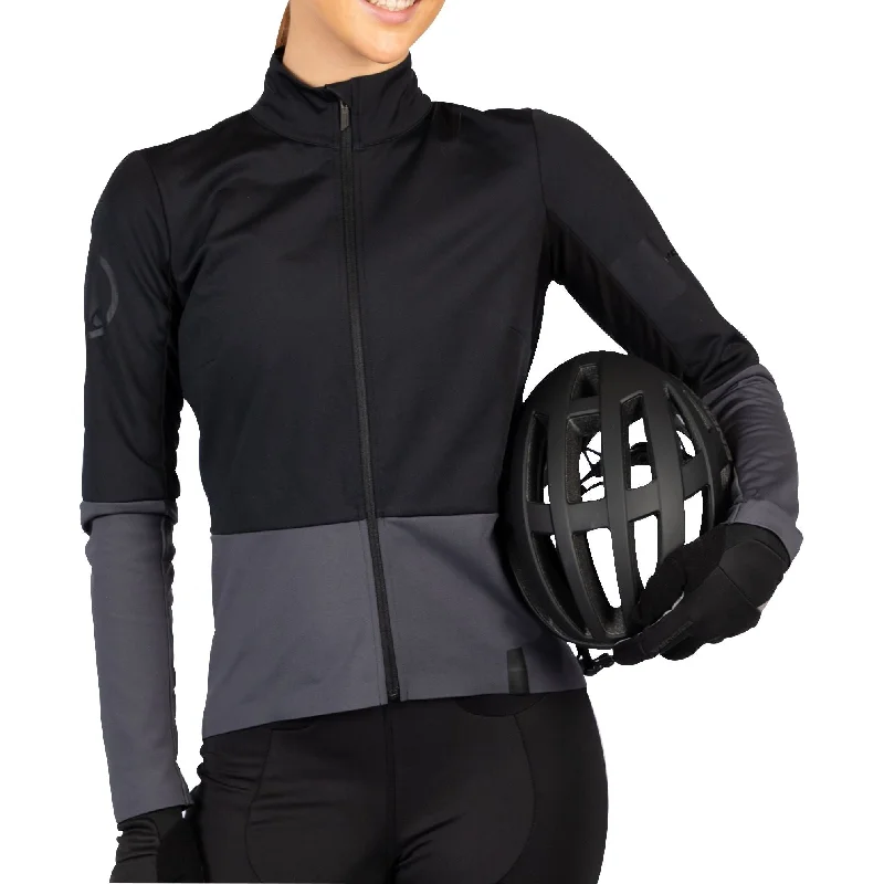 Women's Clothing For Travel Endura FS260-Jetstream Long Sleeve Womens Cycling Jersey - Black