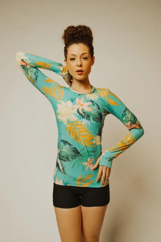 Stylish Women's Garments For Holidays Fluity Rash Guard - KAKAHIAKA