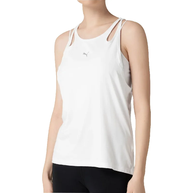 Women's Active Clothing Puma Run Cloudspun Womens Running Vest Tank Top - White