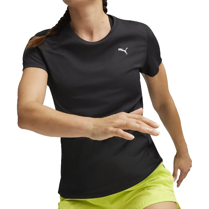 Sustainable Women's Clothes Puma Run Favourite Velocity Short Sleeve Womens Running Top - Black