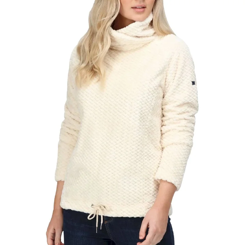 Women's Date Night Outfit Regatta Bethan Wrap Neck Womens Fleece Top - White