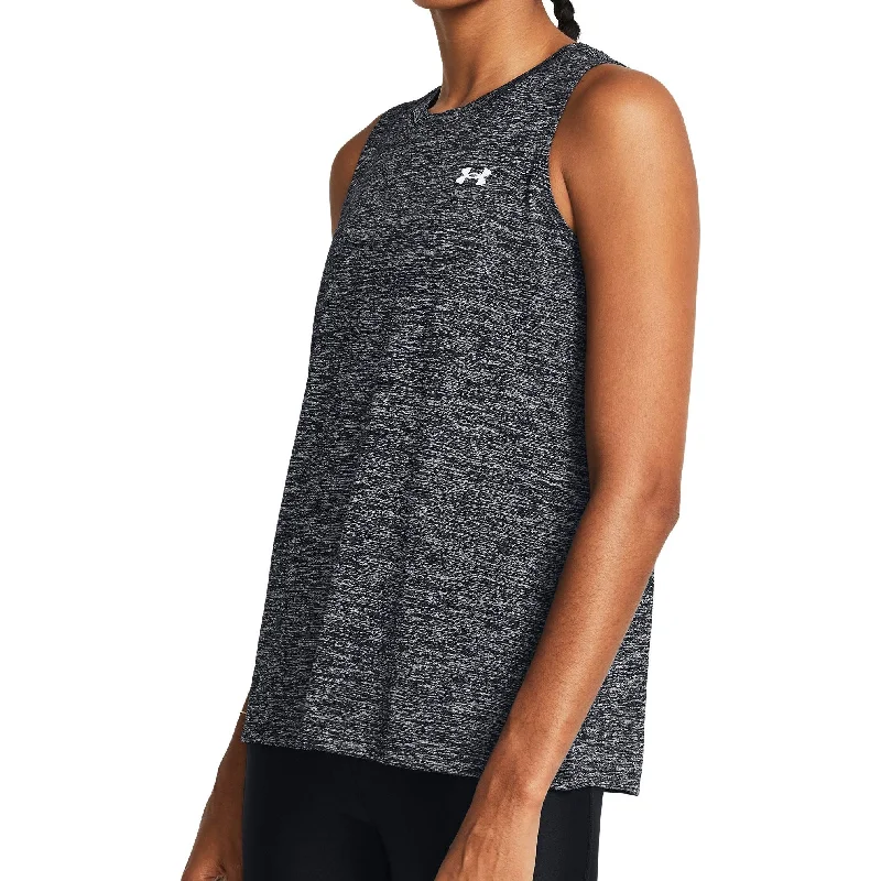 Vintage-Inspired Women's Clothes Under Armour Tech Twist Womens Training Vest Tank Top - Black