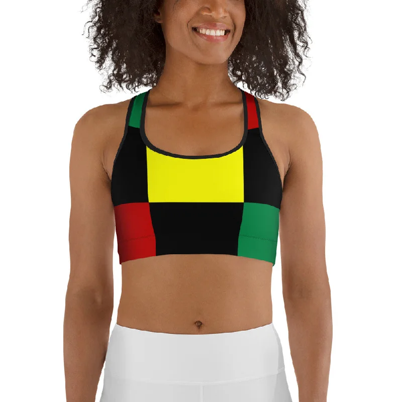 Affordable Women's Apparel Black History Sports Bra