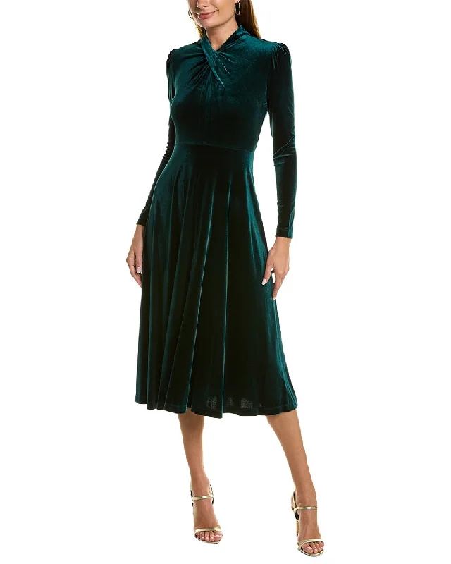 Sustainable Women's Clothing MAISON TARA Velvet Midi Dress