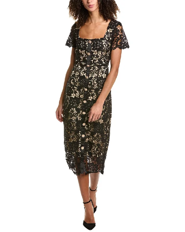 Plus-Size Women's Clothing Rachel Parcell Lace Midi Dress