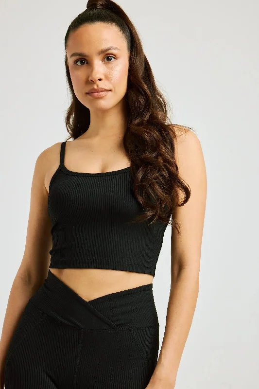 Women's Date Night Outfit Ribbed Bralette Tank