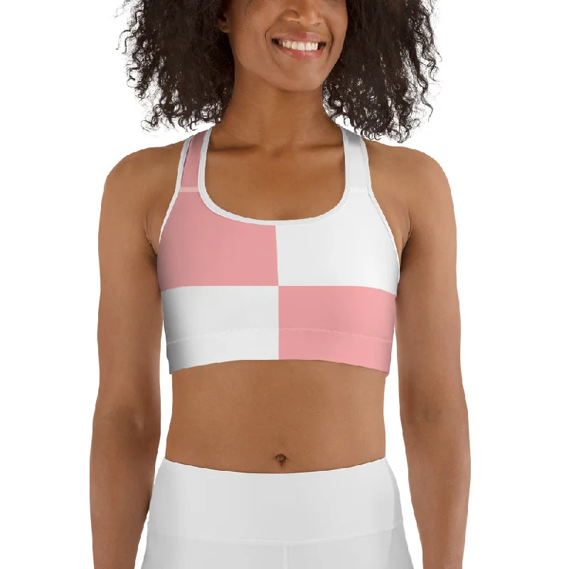 Women's Activewear Apparel Sports bra Pink/White