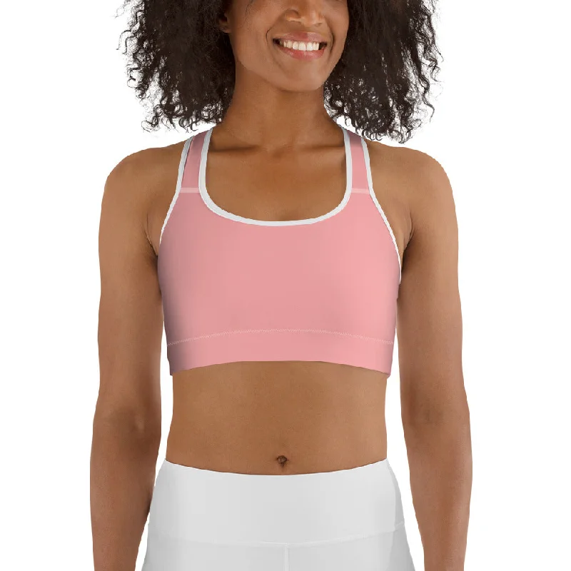 Women's Casual Garments Savannahwood Pink Sports Bra