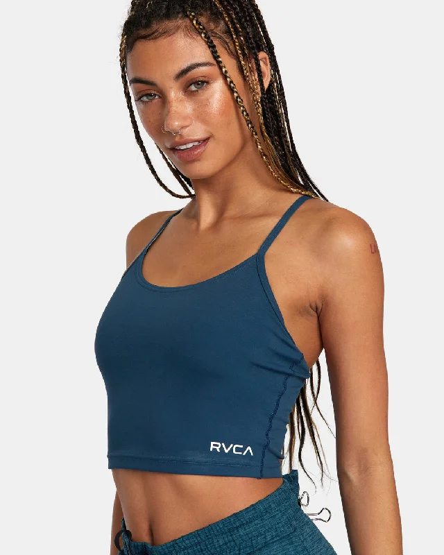 Women's Transitional Clothes VA Essential Medium Impact Sports Bra - Pond