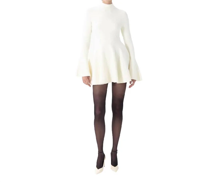 Stylish Outerwear Clothes For Women Wynne Knit Dress In Eggshell