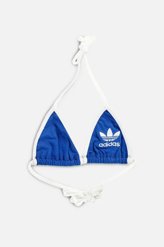 Women's Vintage-Inspired Clothing Rework Adidas Triangle Top - XS