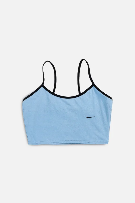 Women's Comfortable Lounge Outfit Rework Nike Bra Top - L