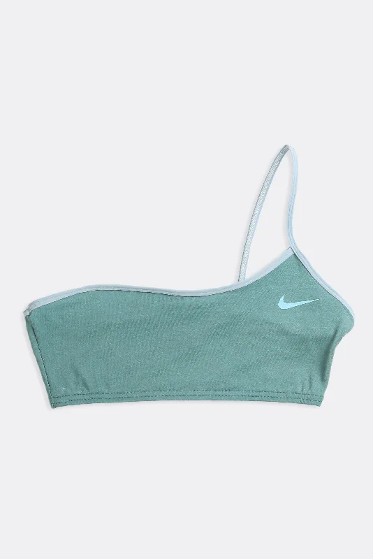 Women's Everyday Garments Rework Nike One Shoulder Bra Top - M