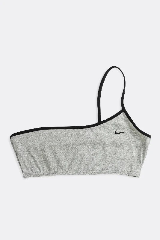 Elegant Women's Evening Garments Rework Nike One Shoulder Bra Top - XS, S, M, L, XL